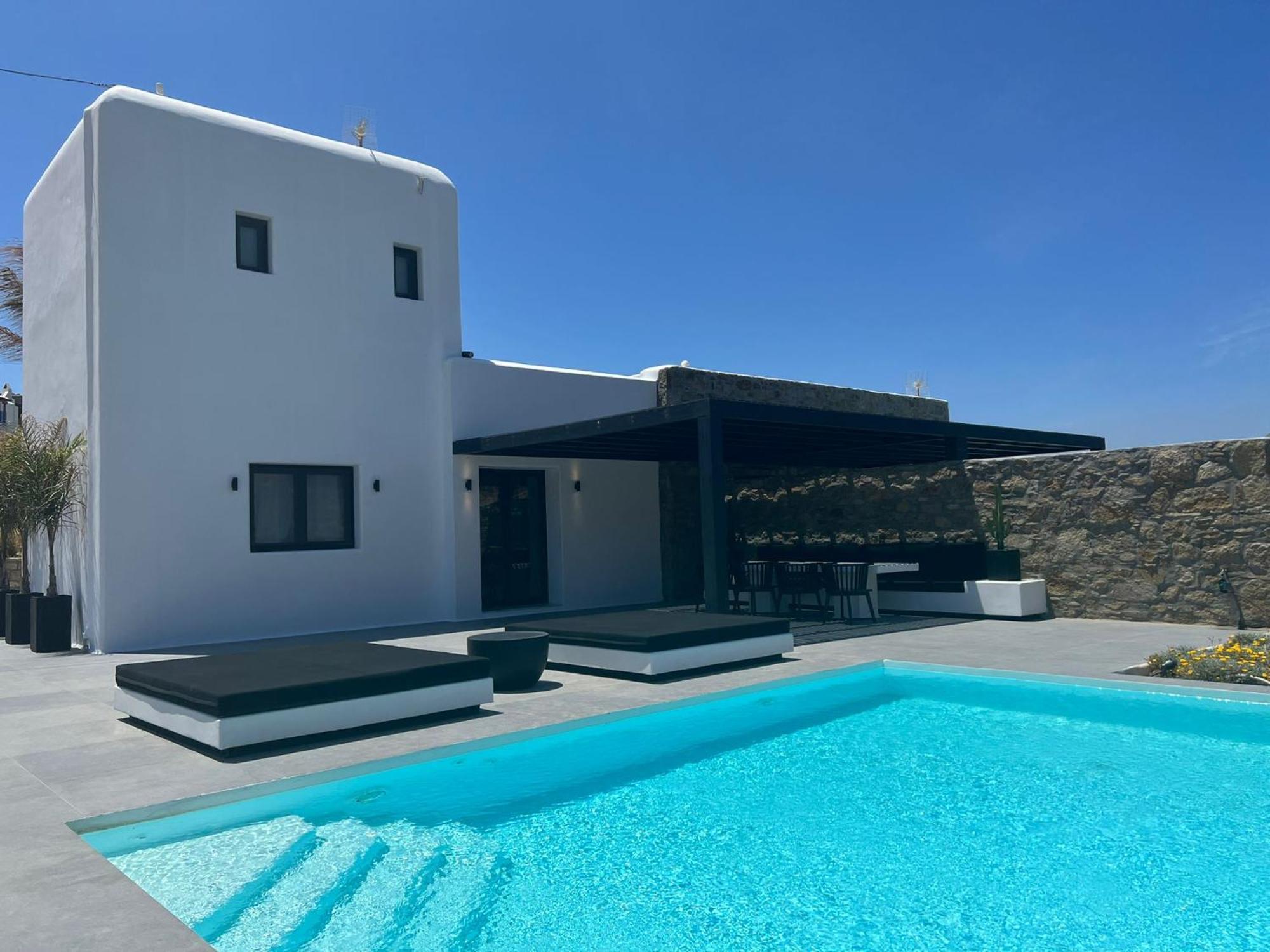 Black And White Villas Ftelia - Mykonos Mykonos Town エクステリア 写真